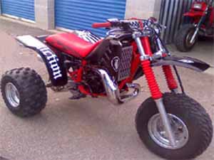 the Honda ATC250R machine